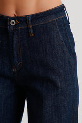 Indigo blue palazzo jeans