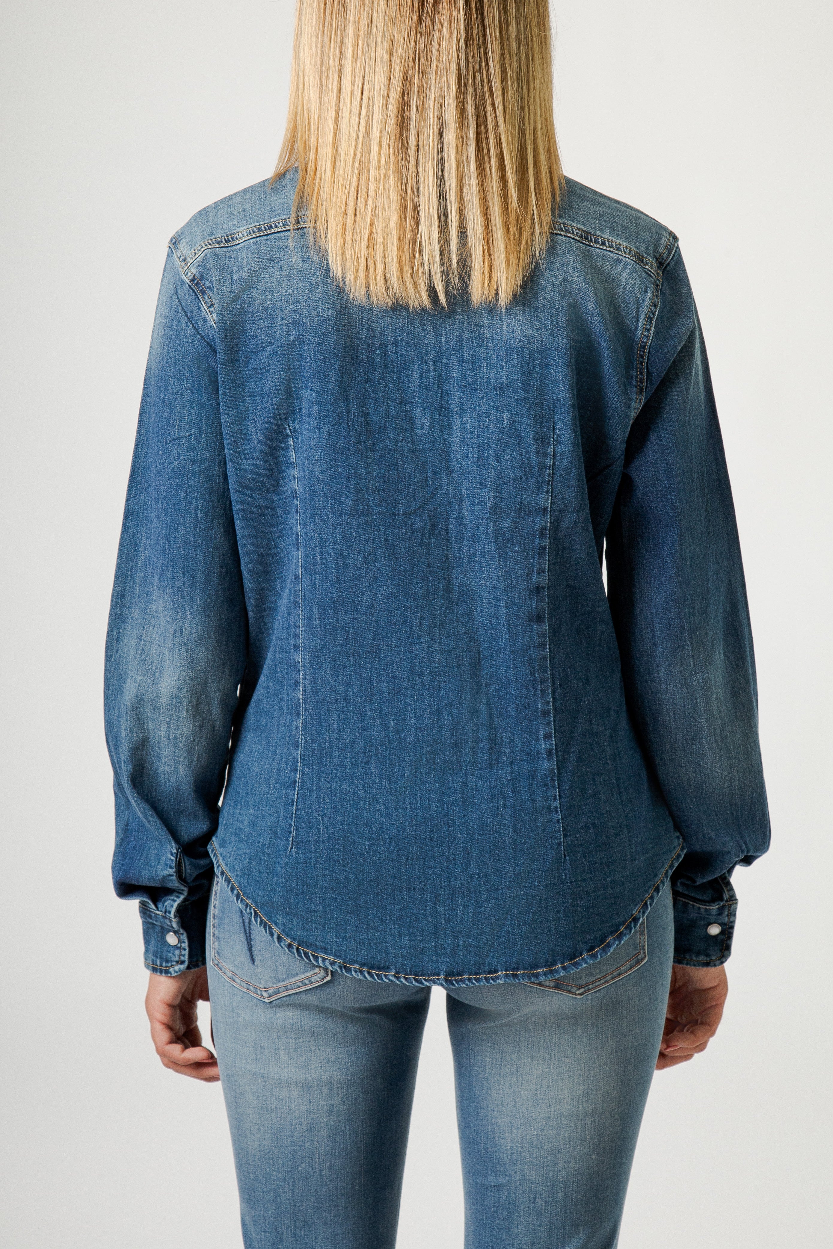 OVERSIZE SHIRT WITH RHINESTONES