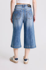 WIDE LEG CROP JEANS