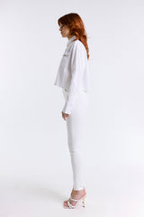 CAMICIA CROP POPELINE