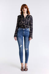 JEANS PUSH UP LAVAGGIO SCURO