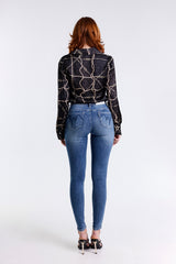 JEANS PUSH UP LAVAGGIO SCURO