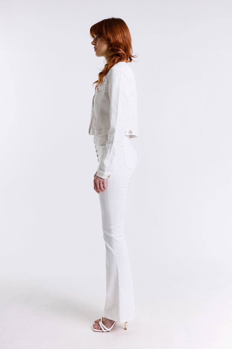 GIACCA CROPPED BULL DENIM