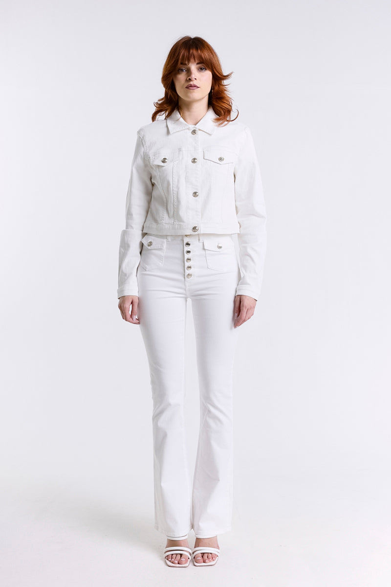 GIACCA CROPPED BULL DENIM