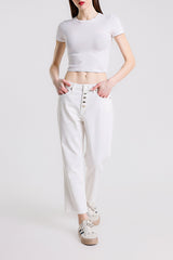 PANTALONE MUM FIT IN BULL DENIM