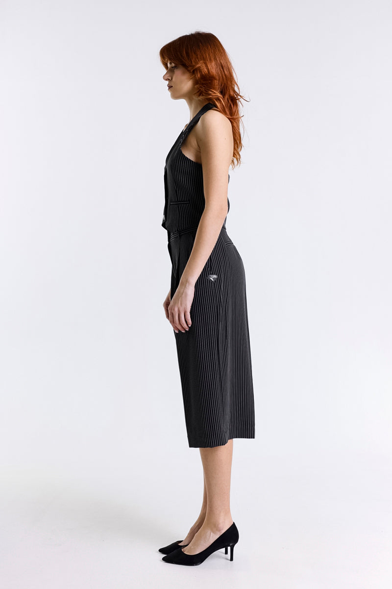 GILET CROPPED GESSATO