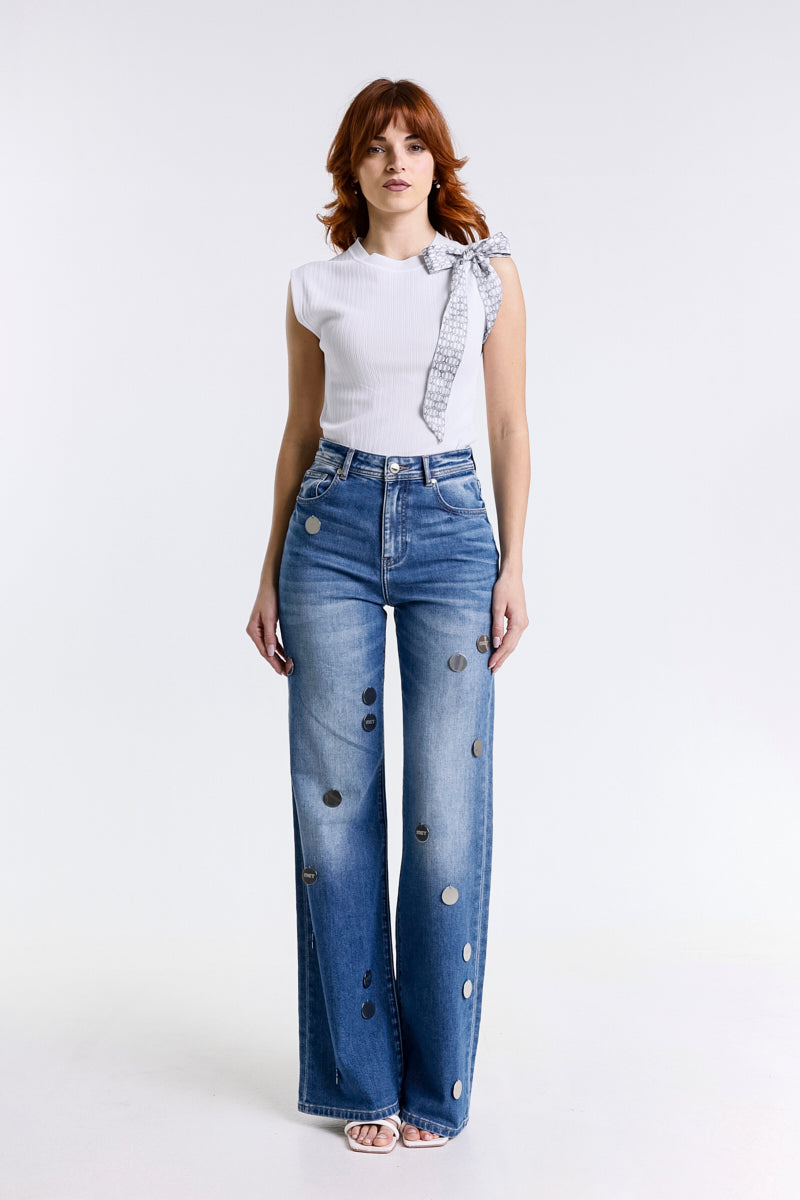 JEANS WIDE LEG FLAIR