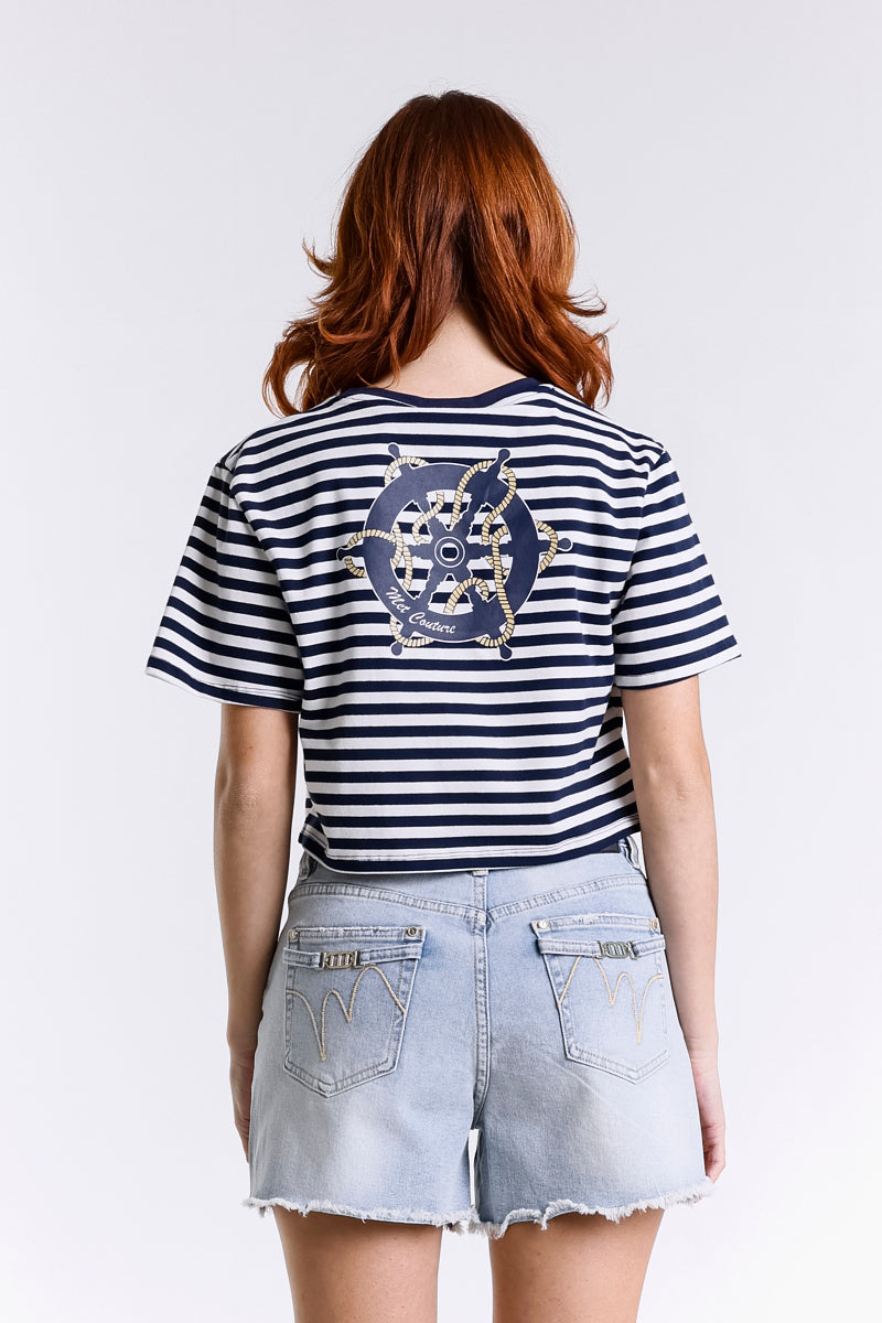 CROP TOP A RIGHE