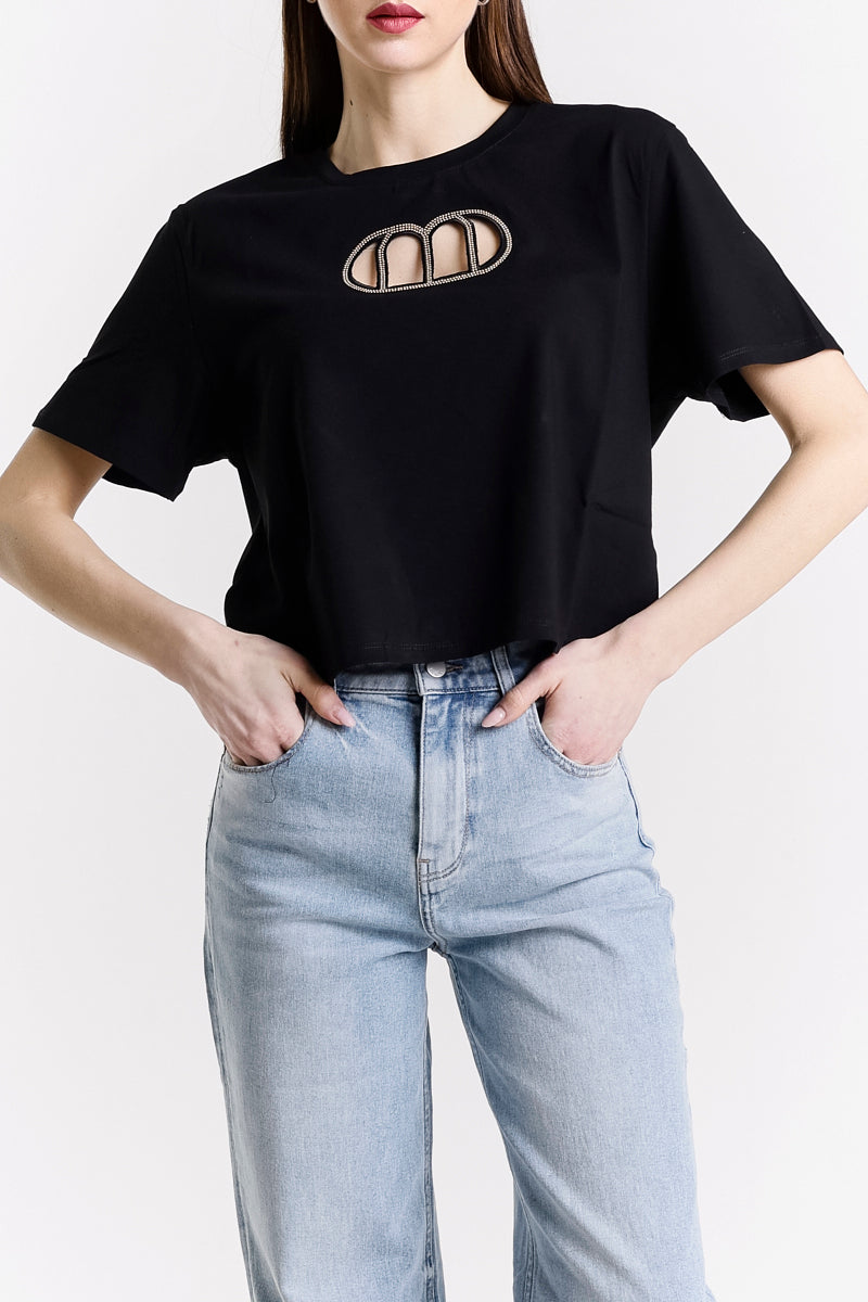 CROP TOP LOGO CUT-OUT