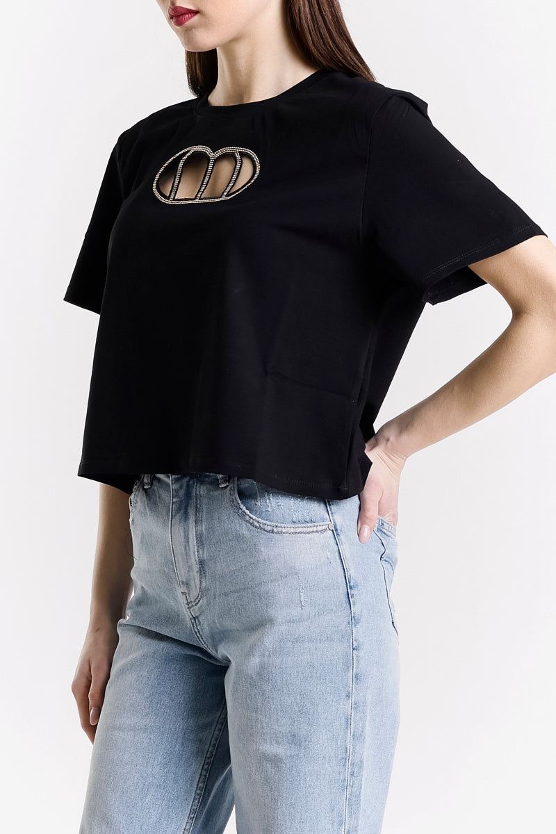 CROP TOP LOGO CUT-OUT