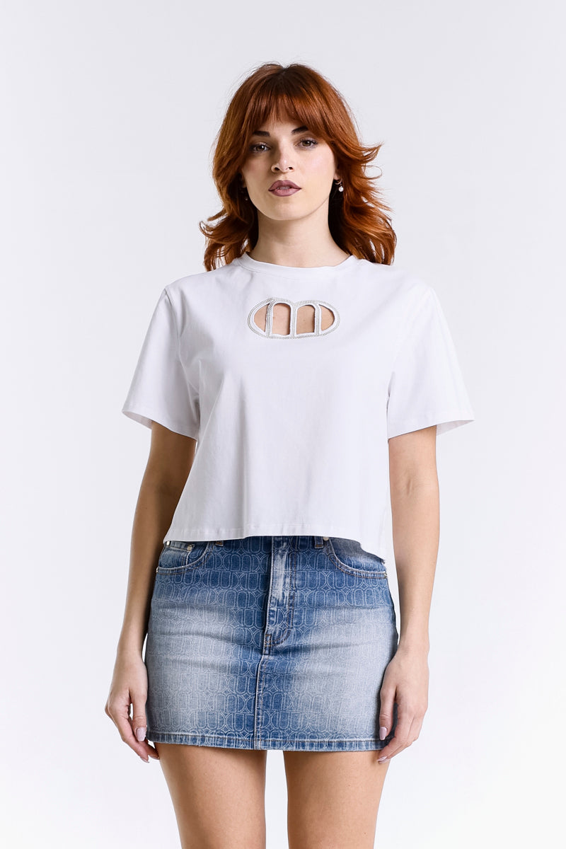 CROP TOP LOGO CUT-OUT
