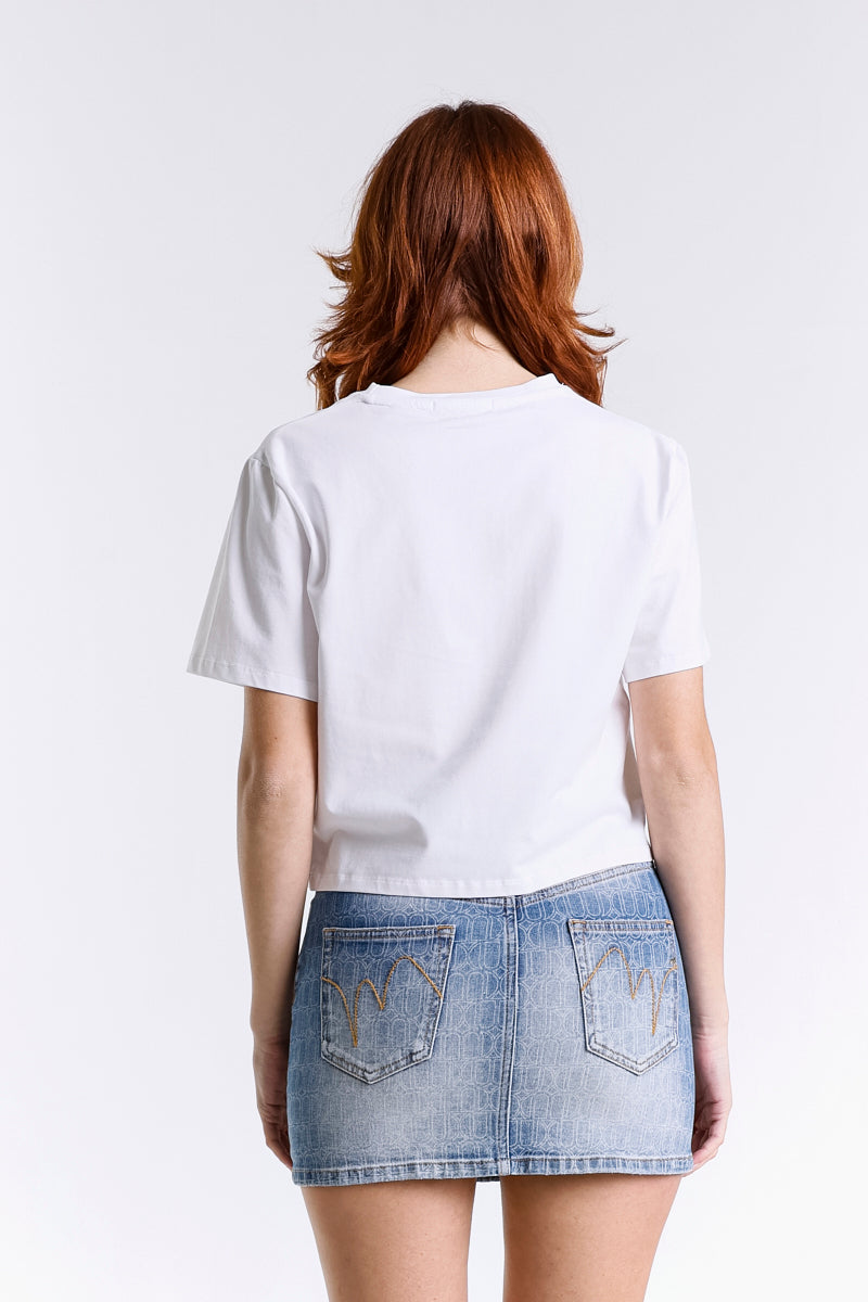 CROP TOP LOGO CUT-OUT