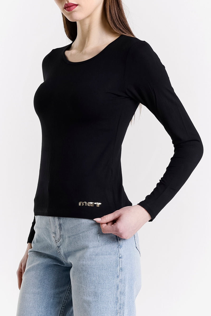 T-SHIRT MANICA LUNGA CUT OUT