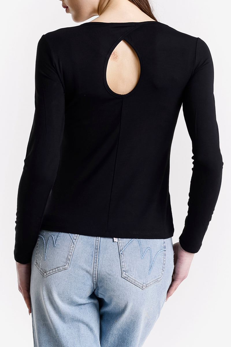 T-SHIRT MANICA LUNGA CUT OUT