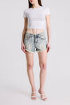 SHORTS DENIM CON BORCHIE