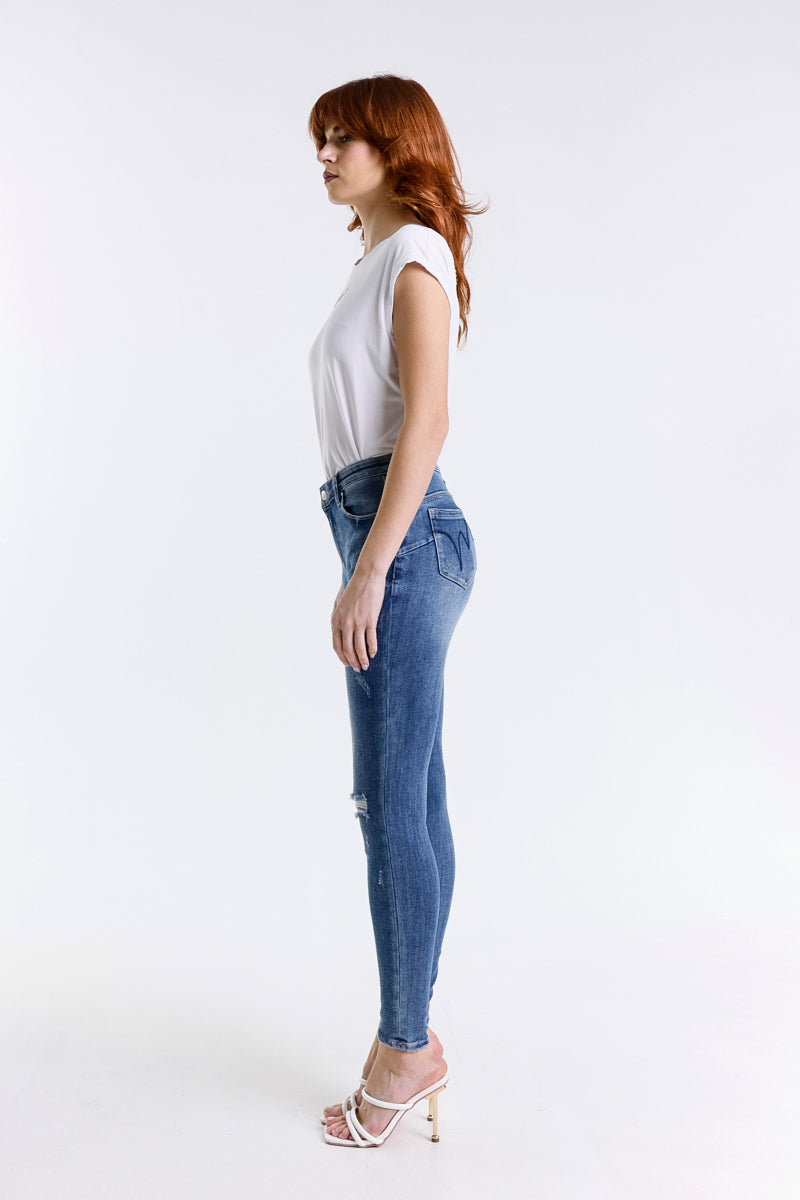 JEANS PUSH UP LAVAGGIO SCURO