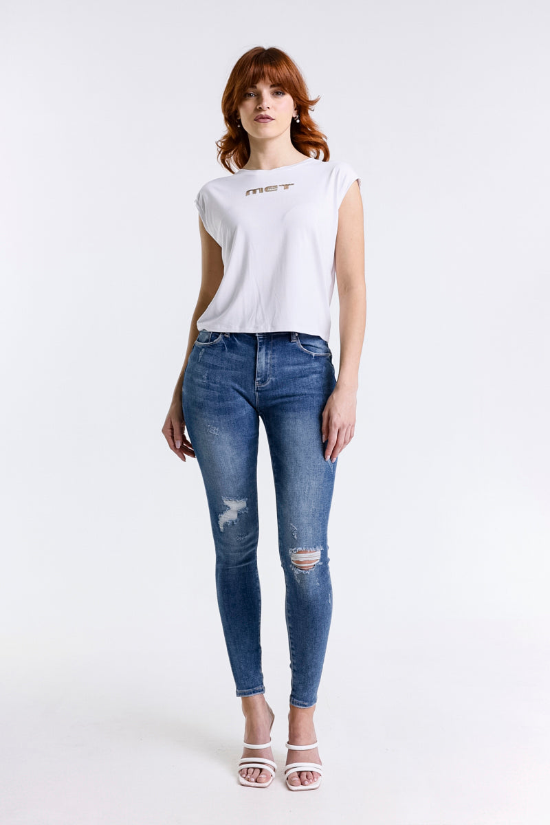 JEANS PUSH UP LAVAGGIO SCURO