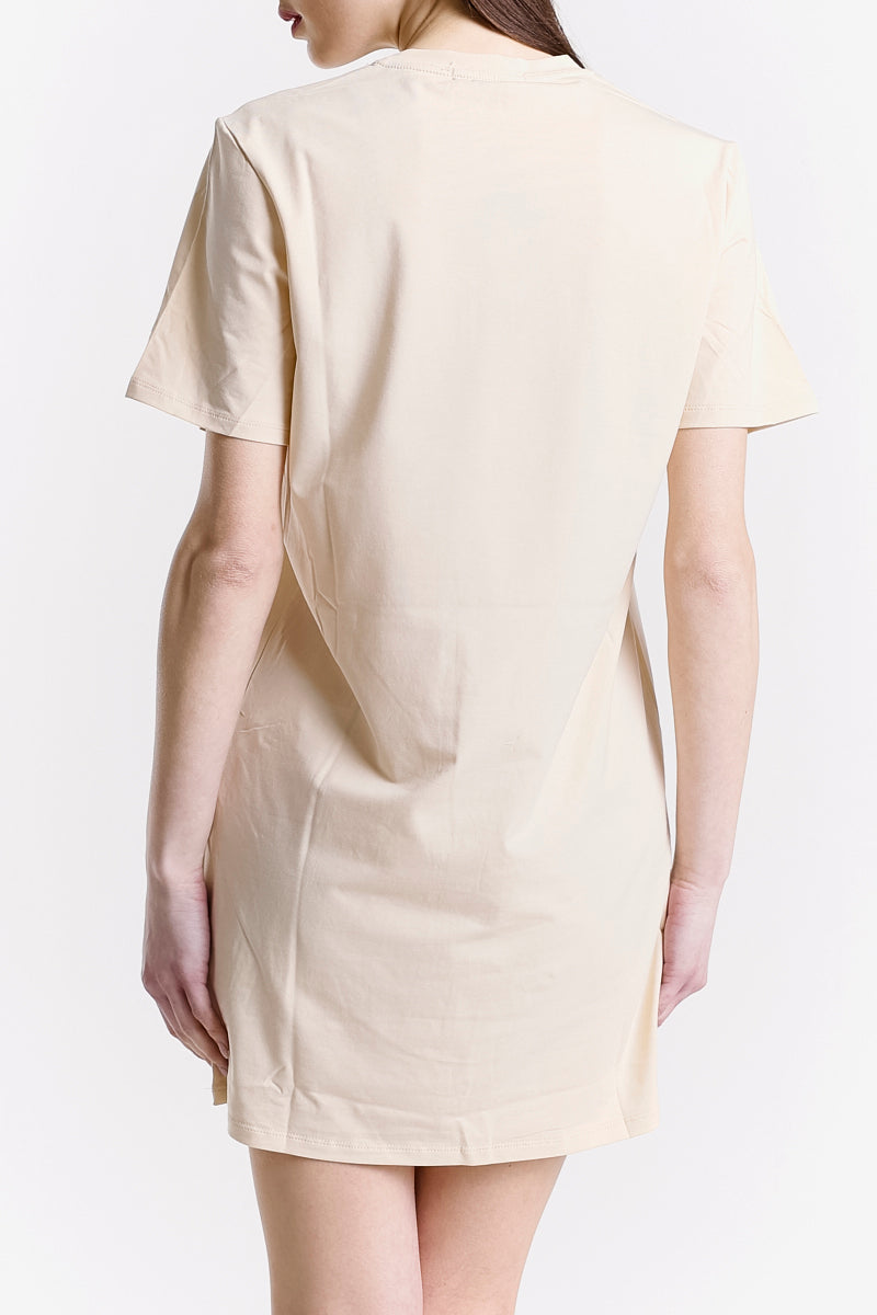 T-SHIRT DRESS LOGO CUT OUT