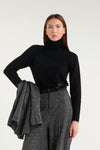 Women's Elegant Black Tweed Jacket