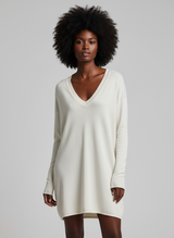 Abito Maglia Oversize con Scollo a V