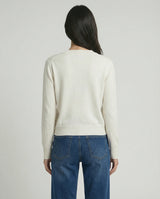 Maglia con scollo a V in misto cashmere