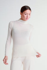 Lightweight jersey turtleneck