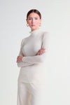 Lightweight jersey turtleneck