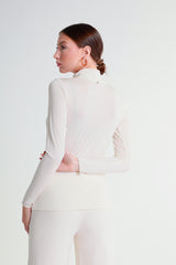 Lightweight jersey turtleneck