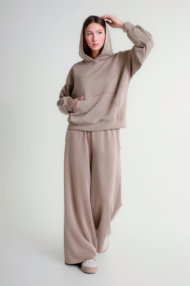 Felpa oversize con cappuccio