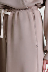 Wide-leg trousers with drawstring waist