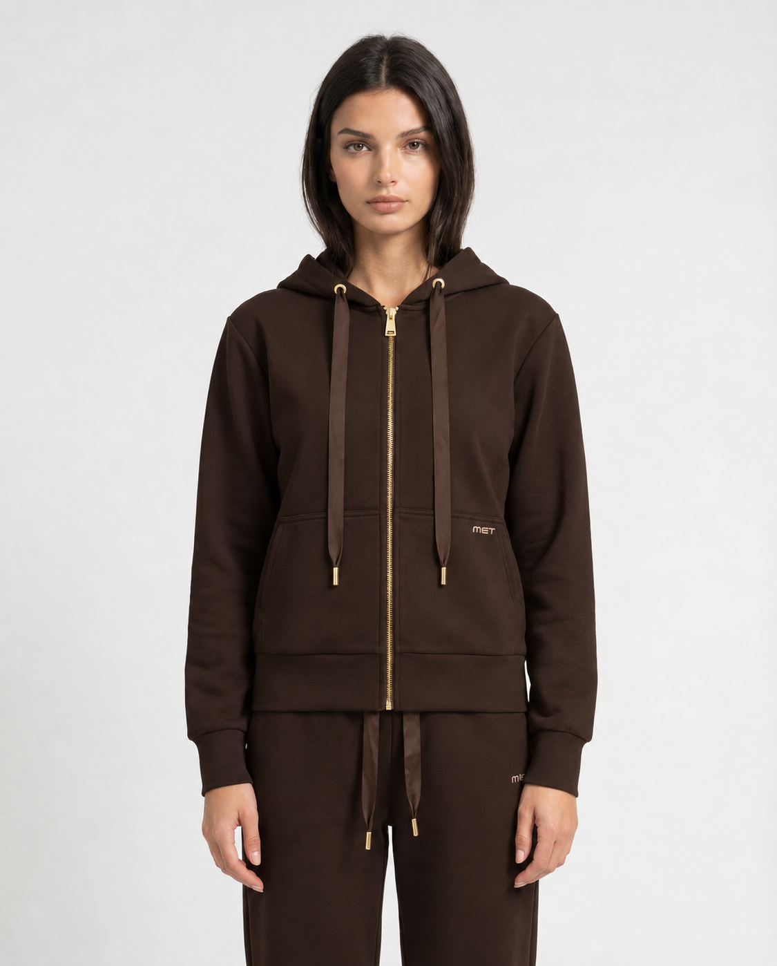 Felpa con cappuccio full zip