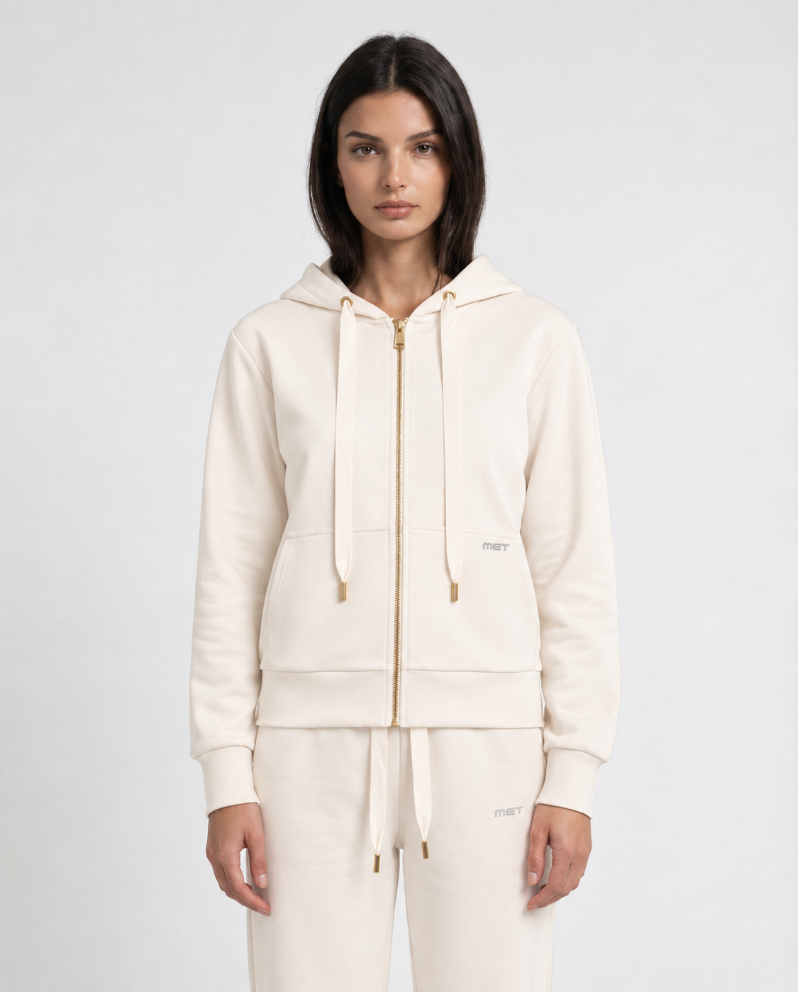 Felpa con cappuccio full zip