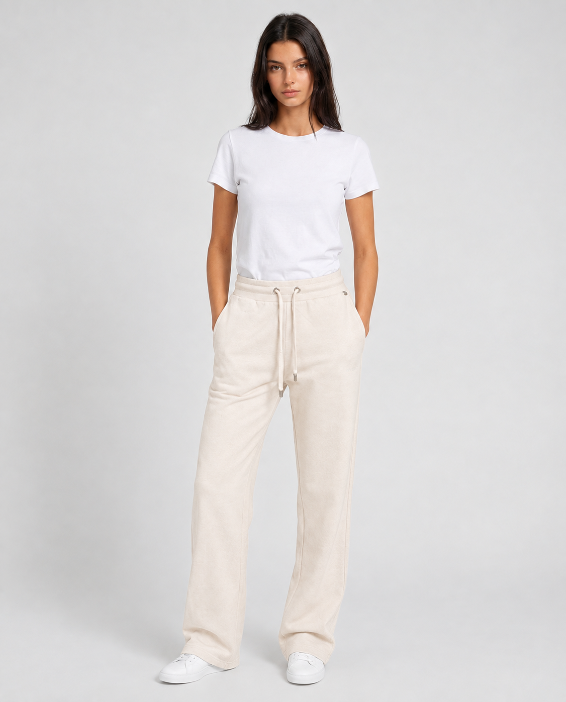 Pantaloni jogging wide leg