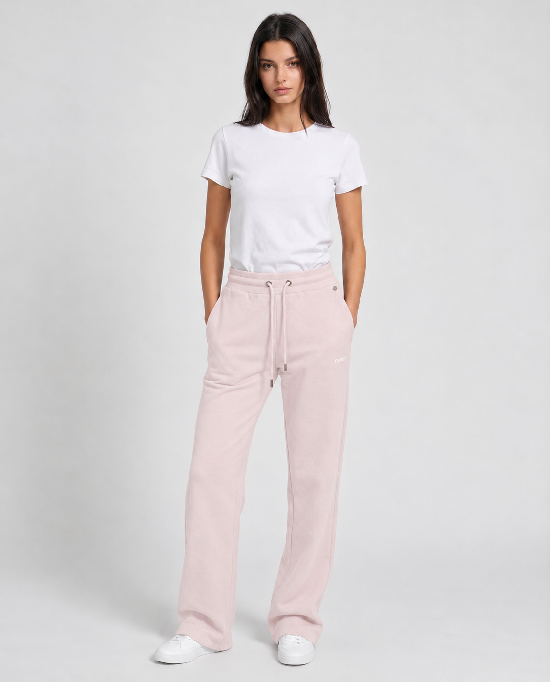 Pantaloni jogging wide leg