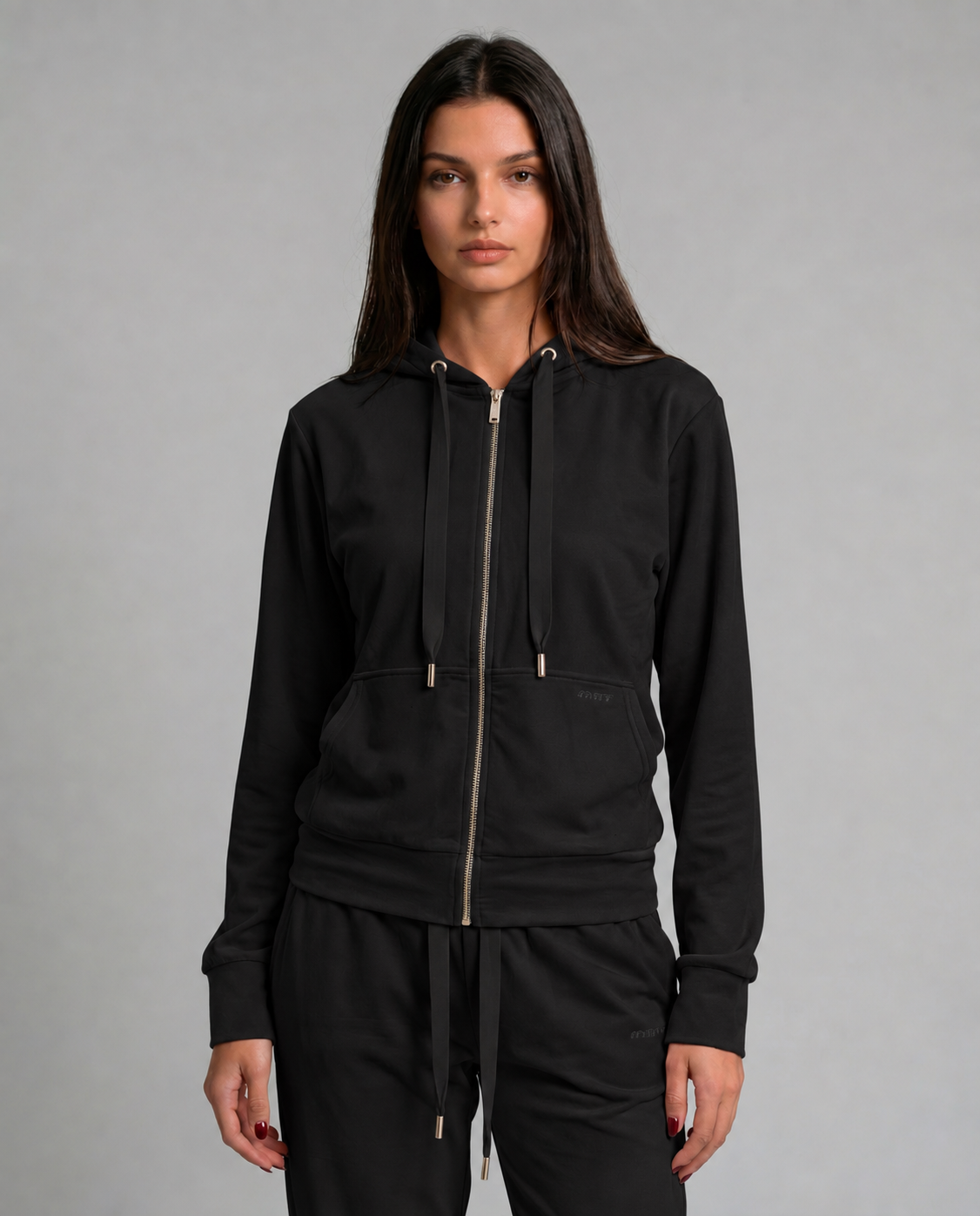 Felpa con cappuccio full zip