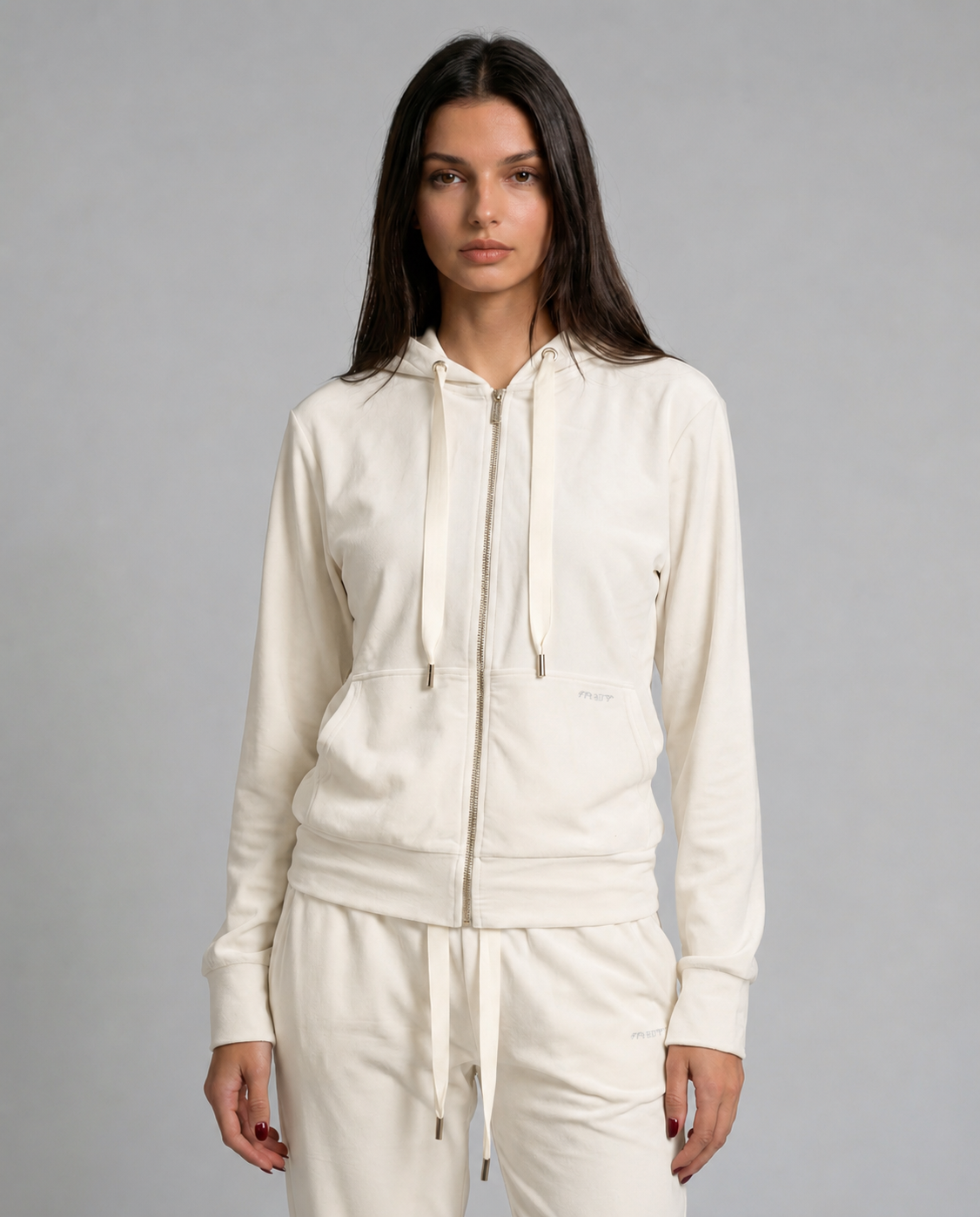 Felpa con cappuccio full zip