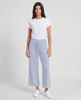 Pantalone cropped a gamba ampia