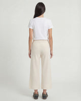 Pantalone cropped a gamba ampia