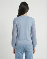Cardigan con maniche plissé