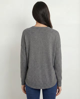 Maglia boxy con micro paillettes
