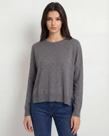 Maglia boxy con micro paillettes