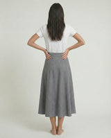 Gonna midi svasata in maglia