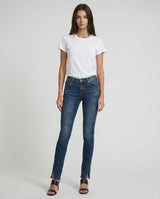 Jeans skinny con spacchi al fondo