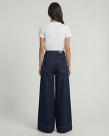 Jeans palazzo con pinces