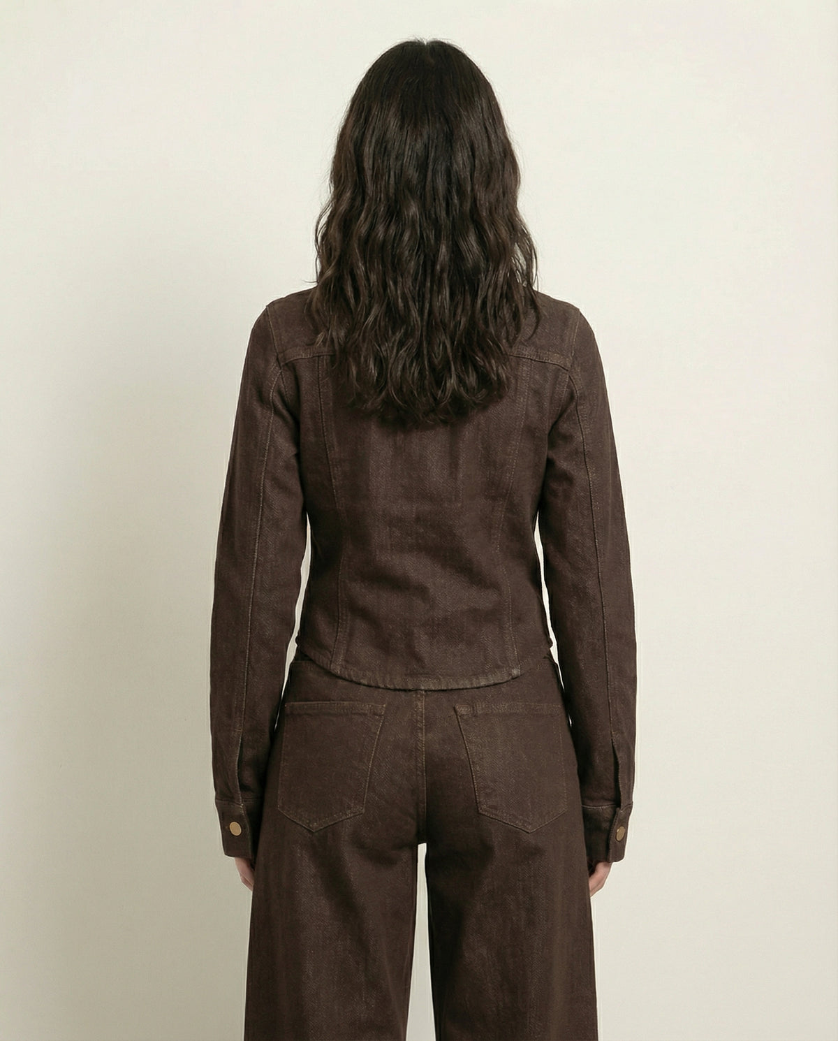 Giacca denim sagomata