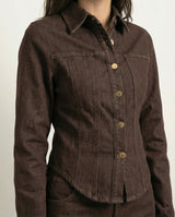 Giacca denim sagomata