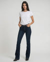 Jeans slim bootcut denim blu scuro