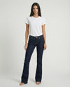 Jeans slim bootcut blu denim scuro