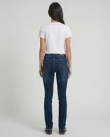 Jeans slim fit a vita media