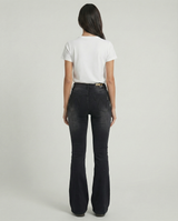 Jeans slim bootcut neri